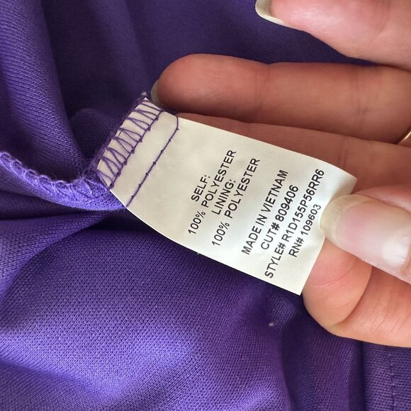 Rabbit Rabbit Rabbit Womens Midi Dress Multicolor Boho Purple Sleeveless XL - Picture 4 of 9